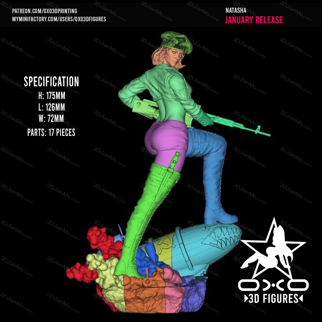 OXO3D 漫威 娜塔莎·罗曼诺夫