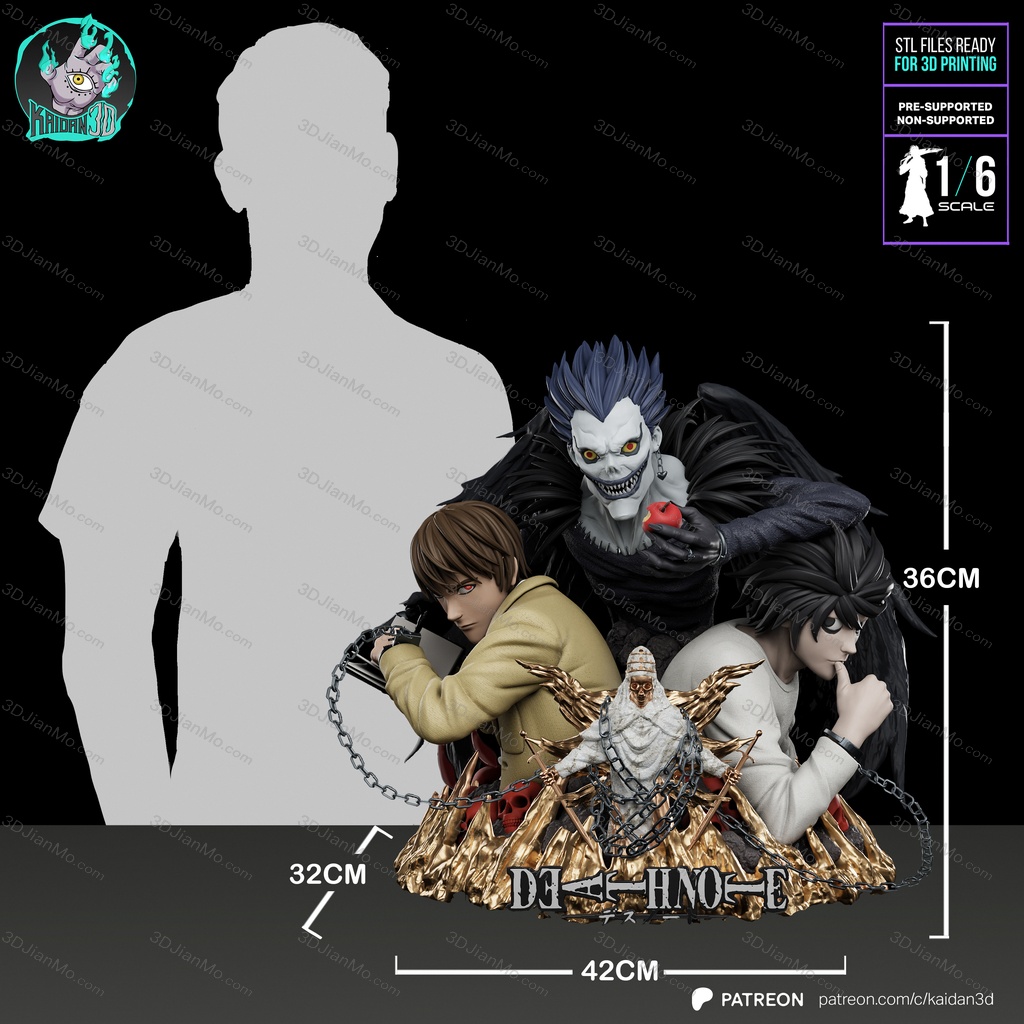 Kaidan 死亡笔记 夜神月和艾尔·罗莱特