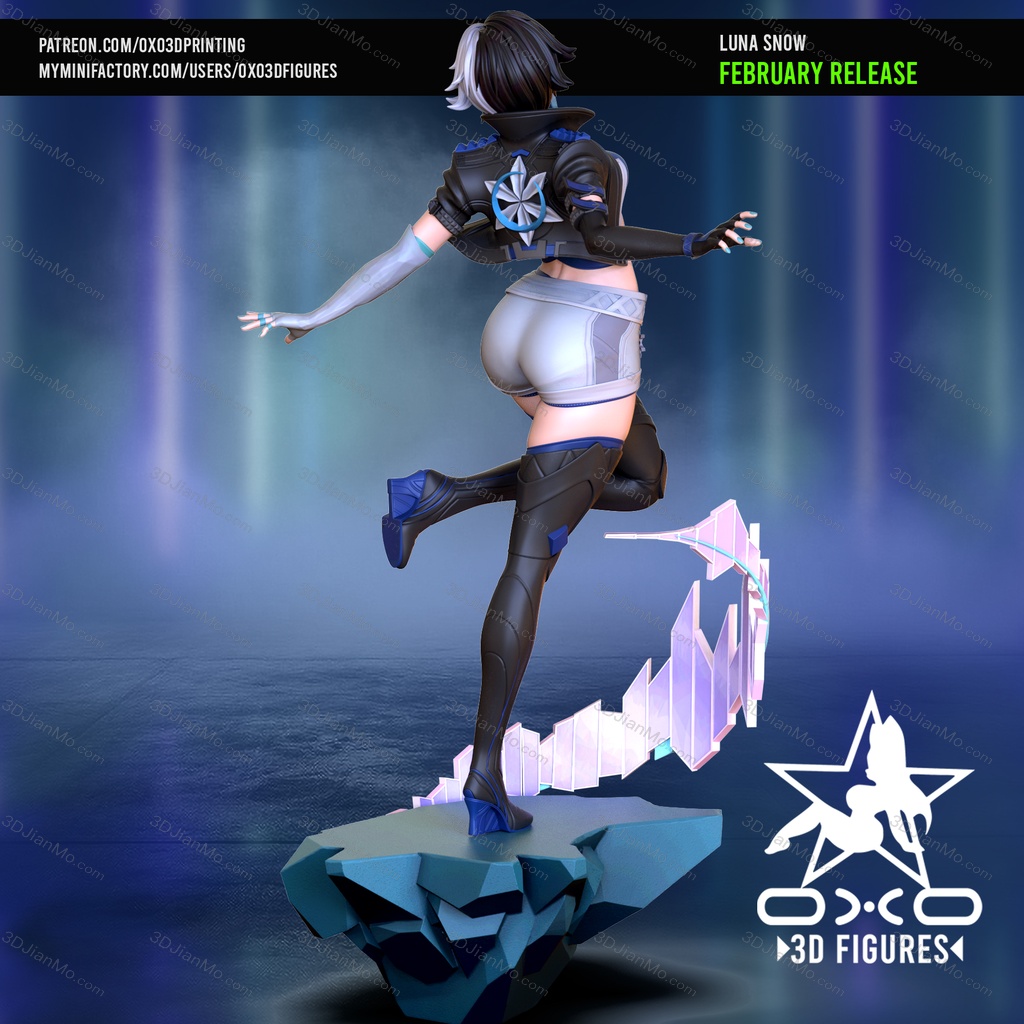 OXO3D 漫威 冰月花雪