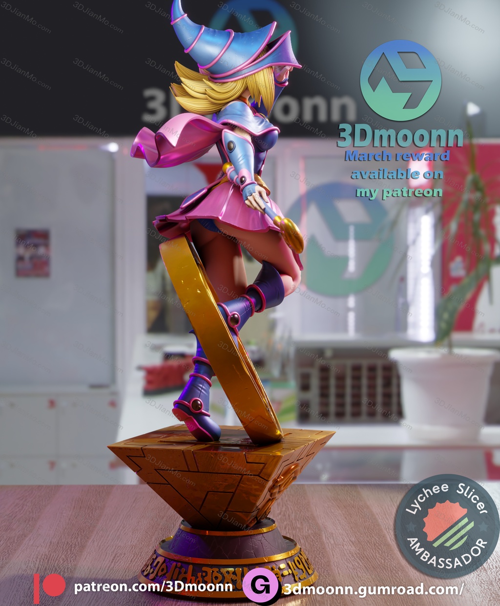 3Dmoonn 游戏王 黑魔导女孩