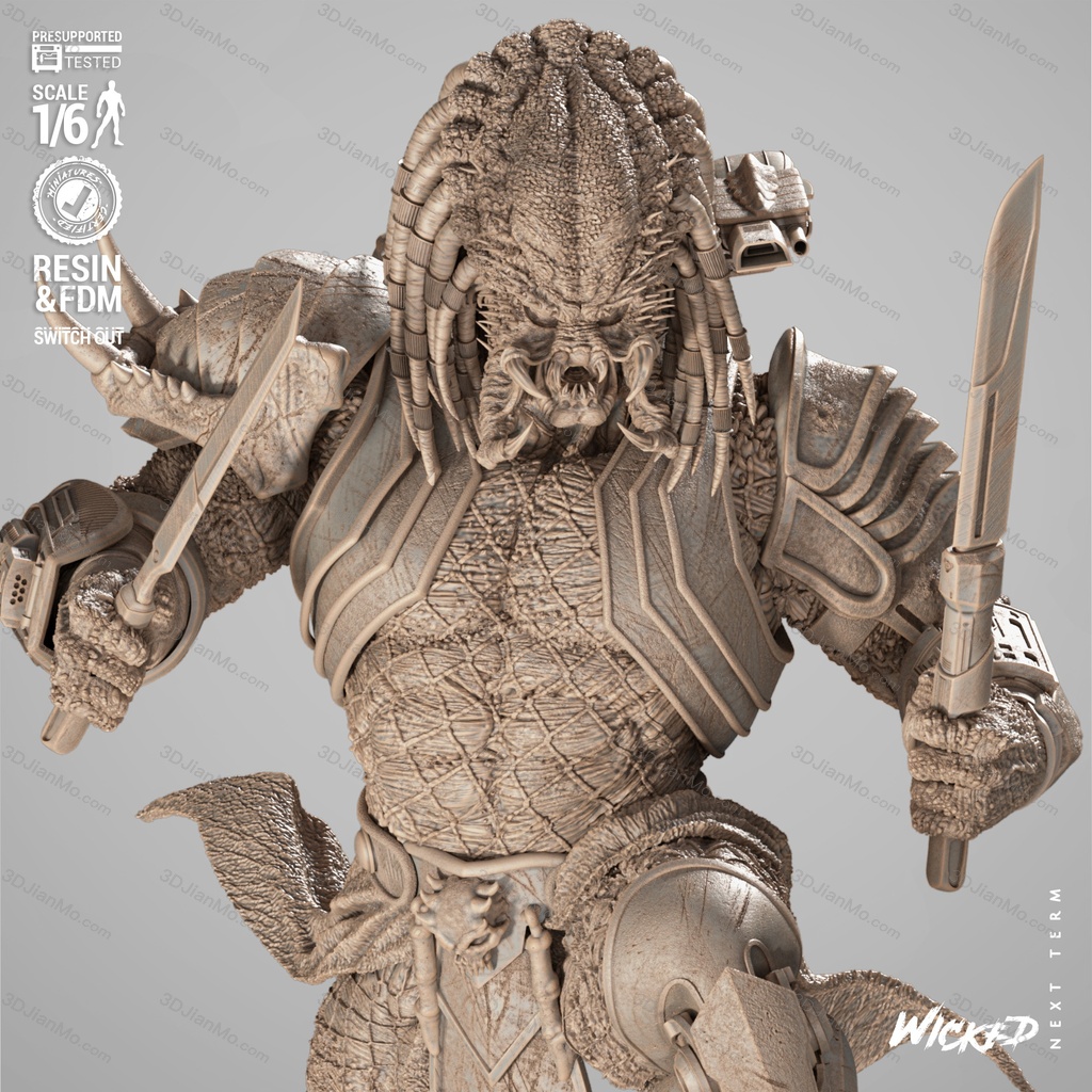 3DWicked 漫威 黑豹对战铁血战士