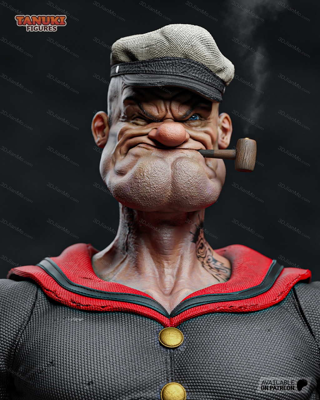 Tanuki Figures 大力水手 波派