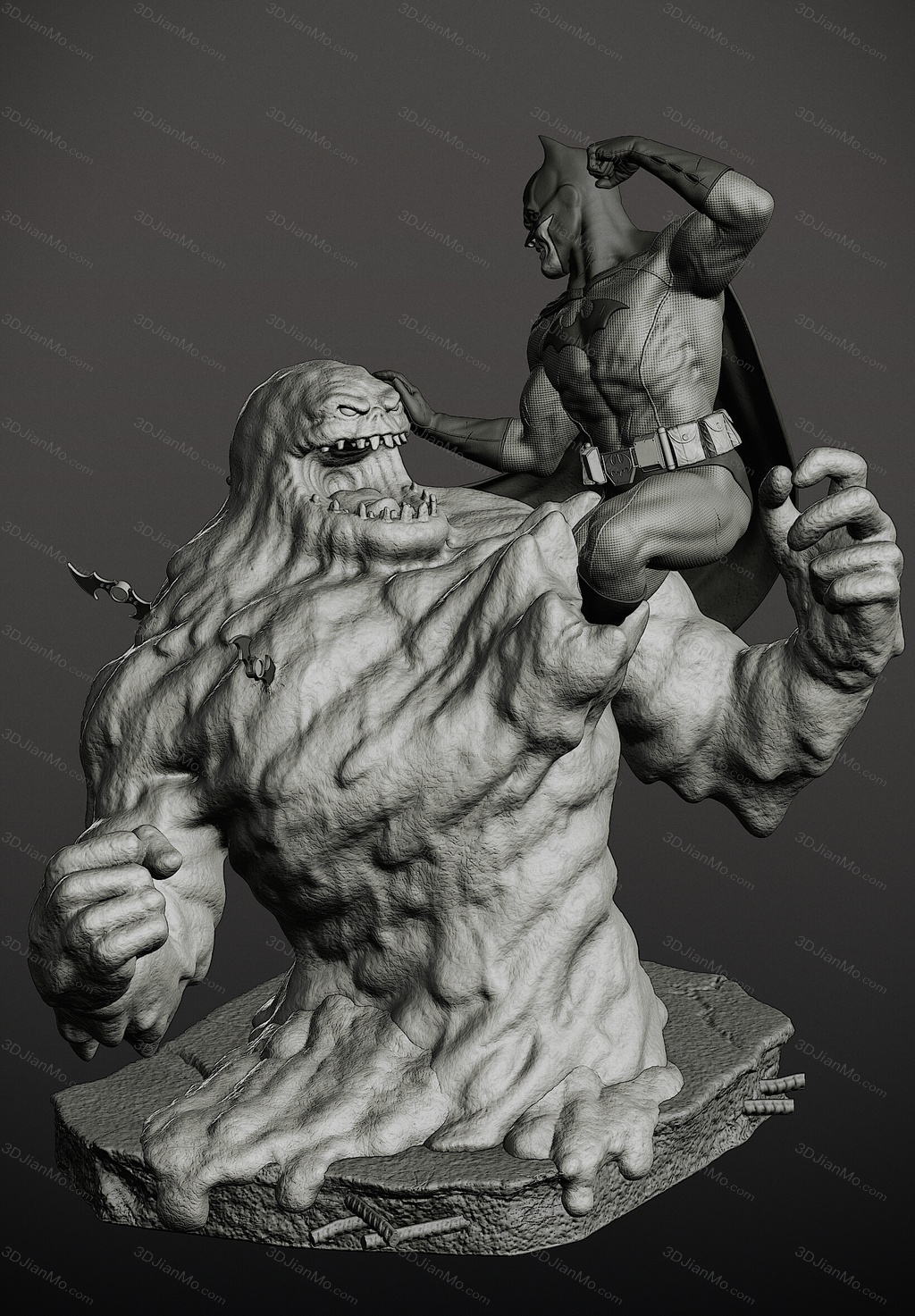 DC漫画 蝙蝠侠对战泥脸