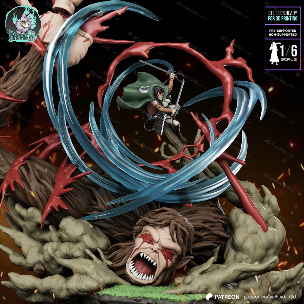 Kaidan 进击的巨人 利威尔 VS 兽之巨人