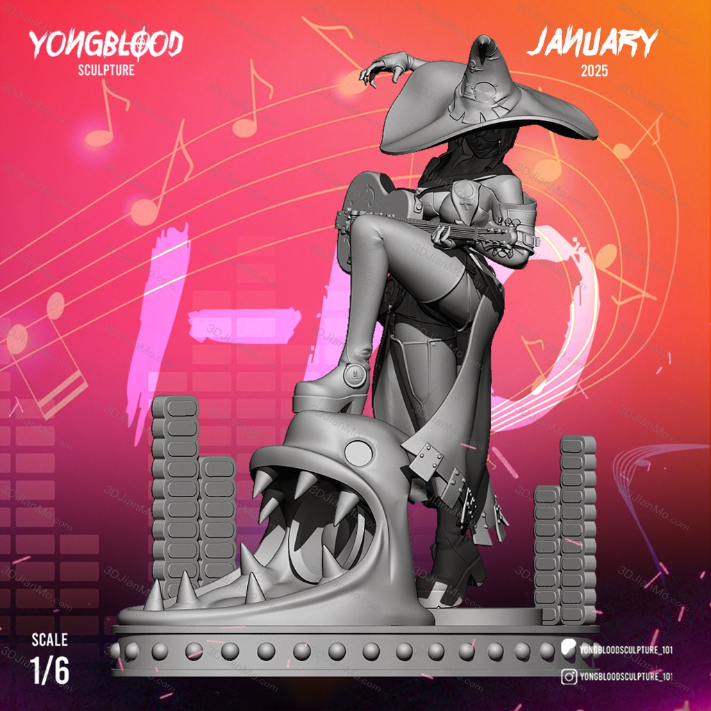 Yongblood Sculpture 罪恶装备 茵诺