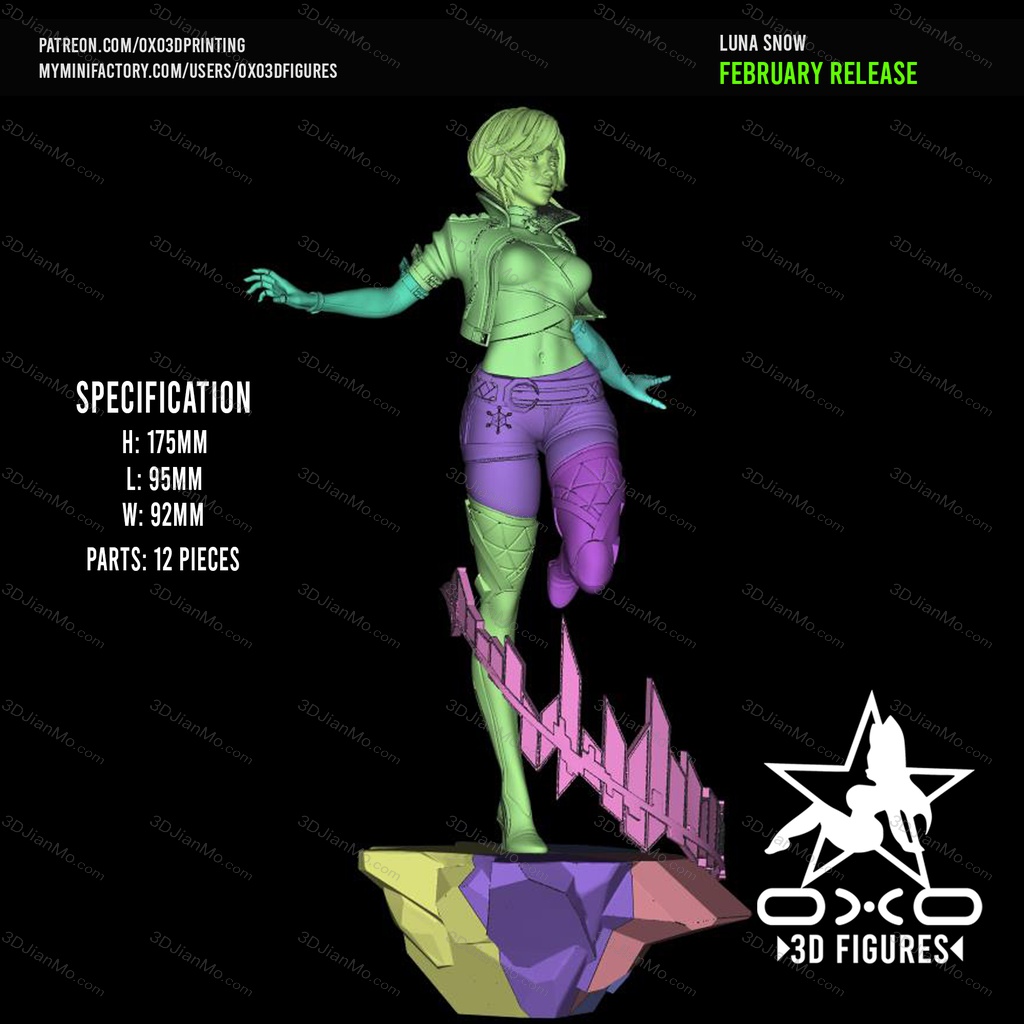 OXO3D 漫威 冰月花雪