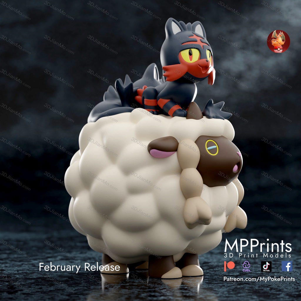 口袋妖怪 毛辫羊