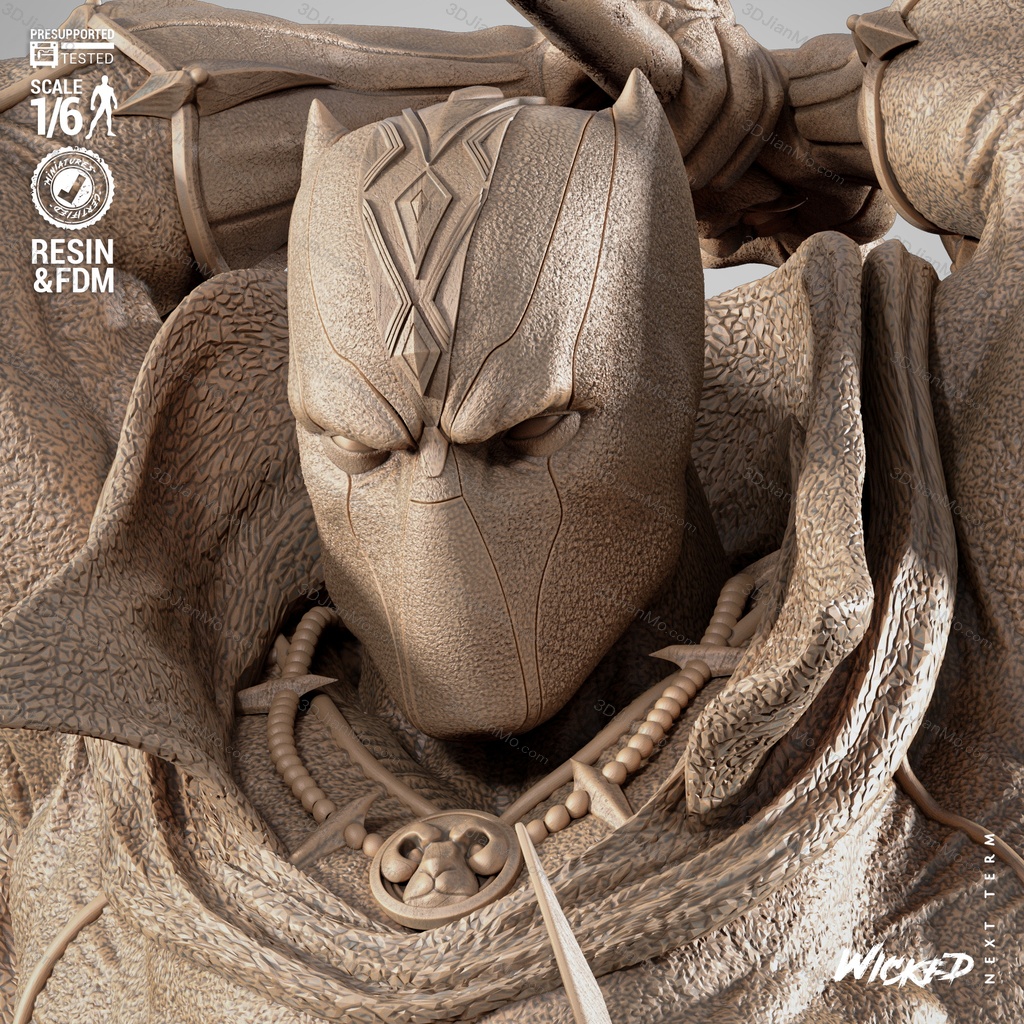 3DWicked 漫威 黑豹对战铁血战士