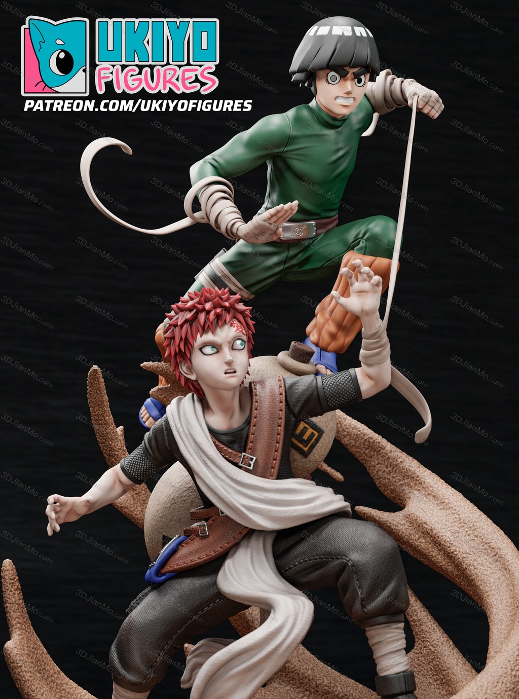 火影忍者 李洛克vs我爱罗