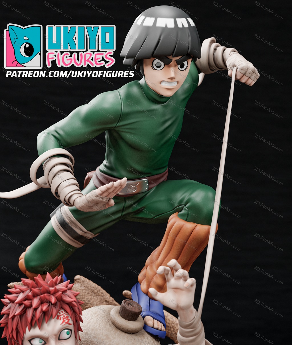 火影忍者 李洛克vs我爱罗