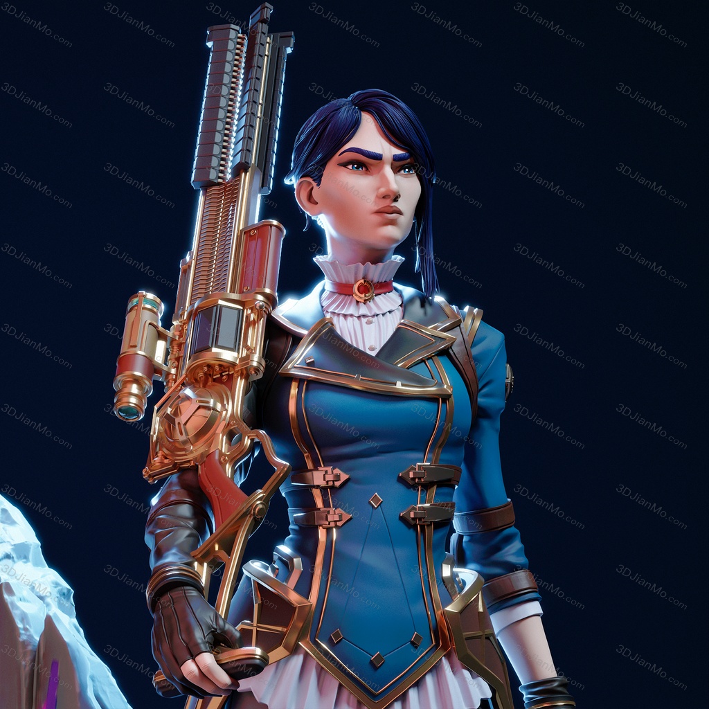 CA3D 英雄联盟 皮城女警凯特琳