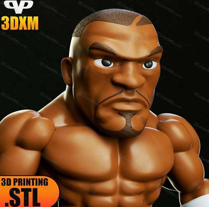 Chibi STL 迈克·泰森