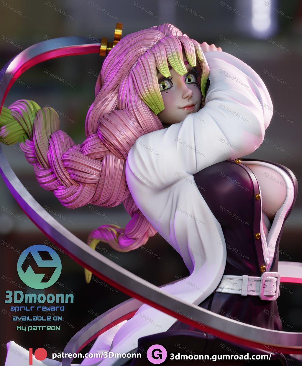 3Dmoonn 鬼灭之刃 甘露寺蜜璃