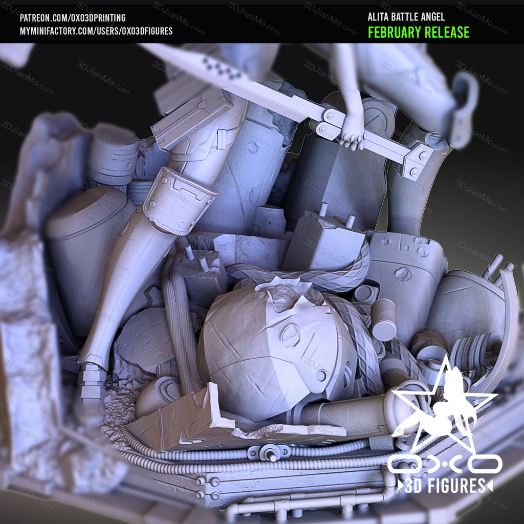 OXO3D 战斗天使 阿丽塔