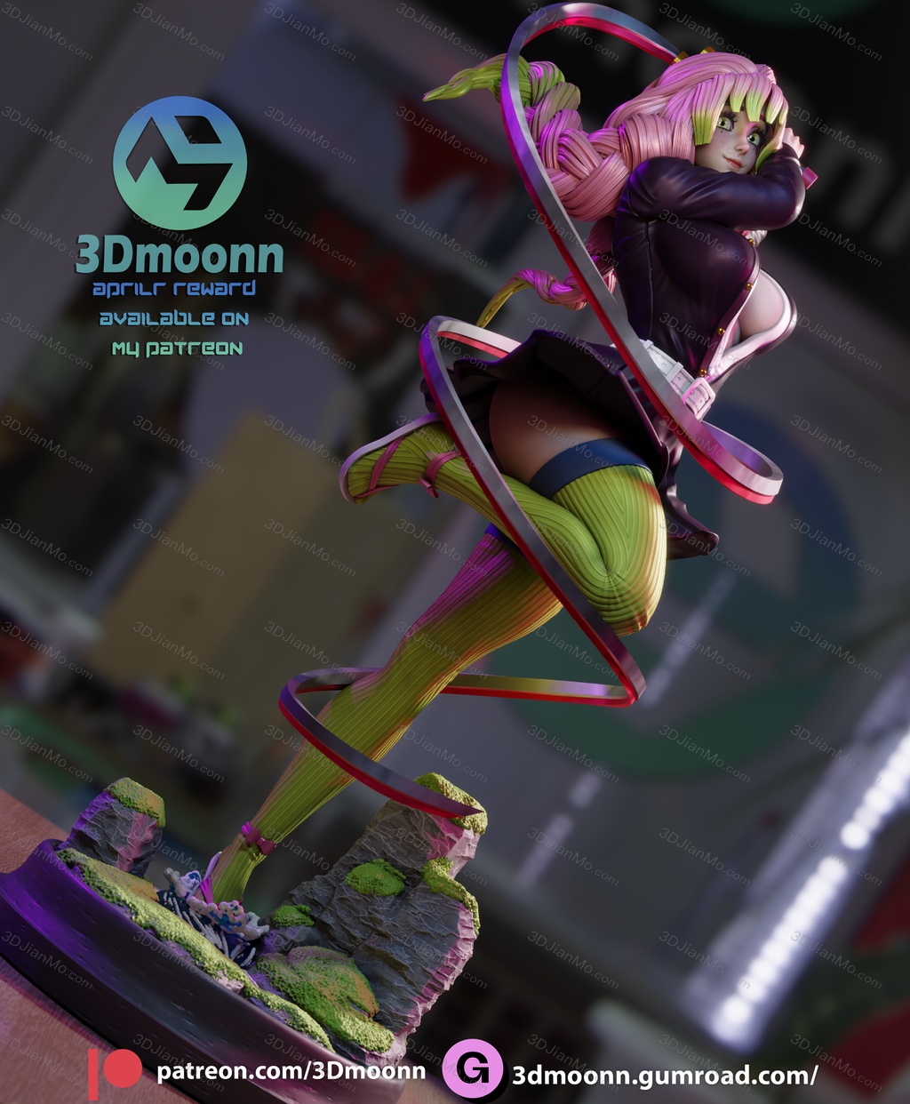 3Dmoonn 鬼灭之刃 甘露寺蜜璃