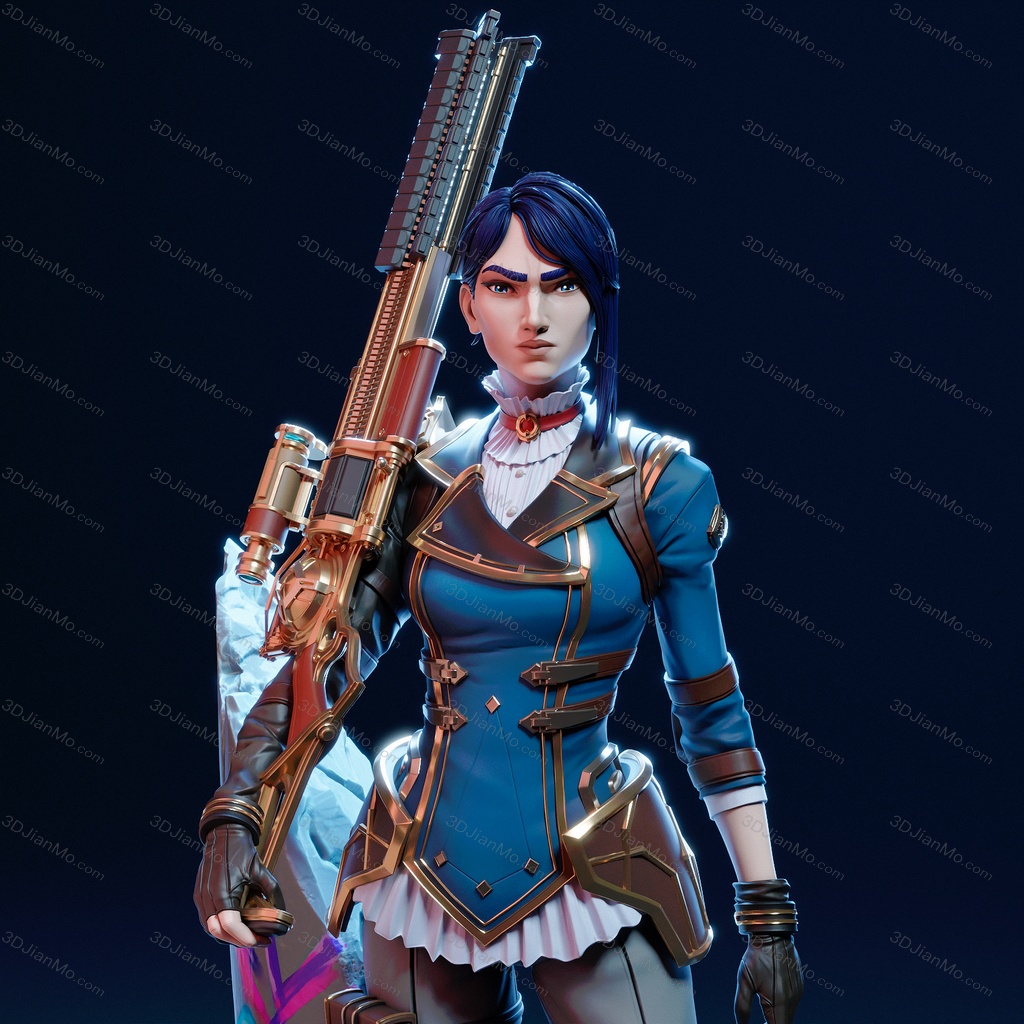 CA3D 英雄联盟 皮城女警凯特琳