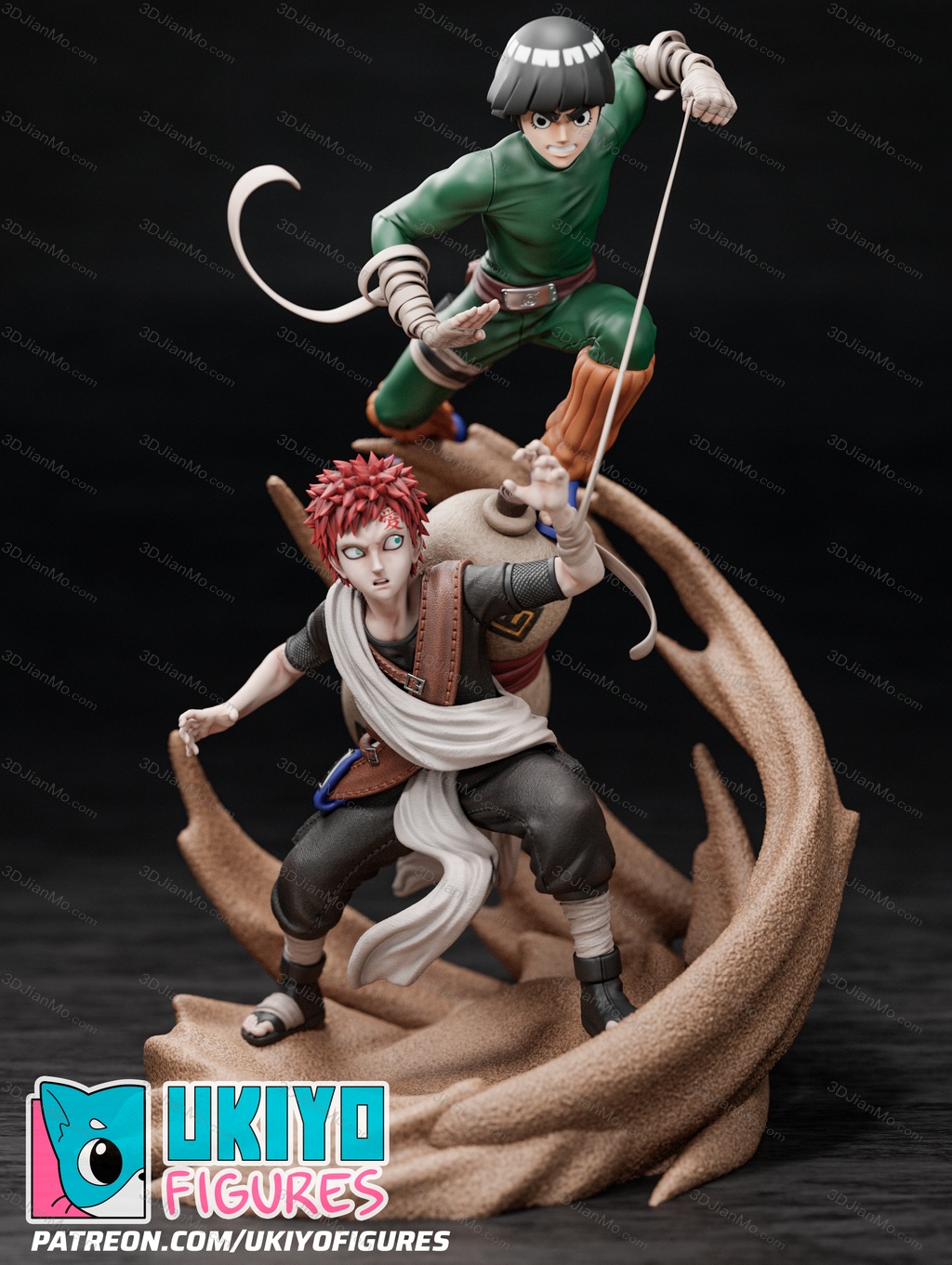 火影忍者 李洛克vs我爱罗