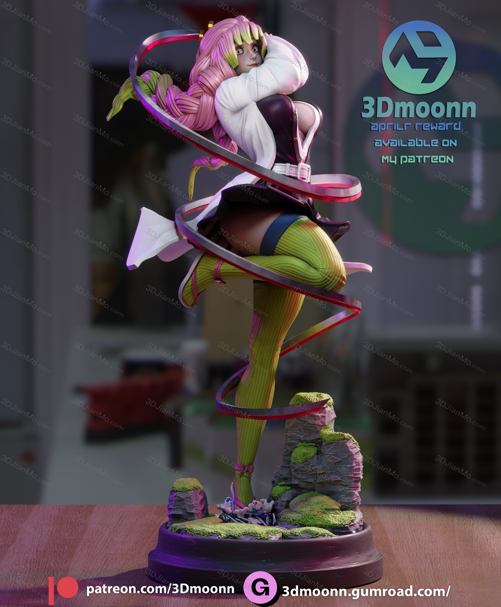 3Dmoonn 鬼灭之刃 甘露寺蜜璃