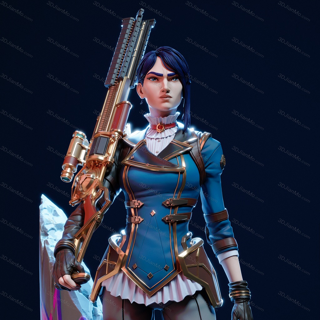 CA3D 英雄联盟 皮城女警凯特琳