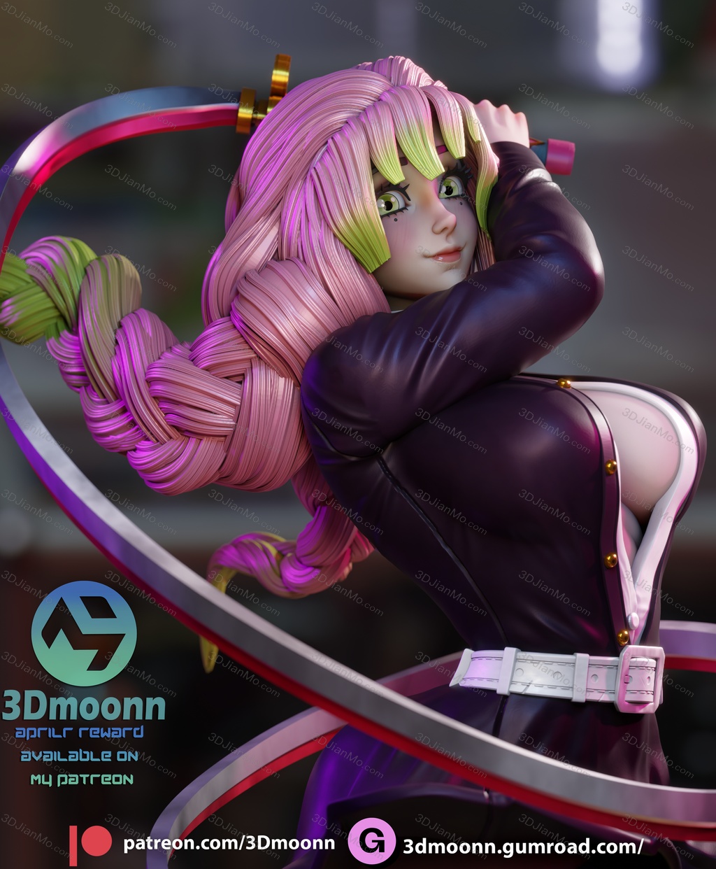 3Dmoonn 鬼灭之刃 甘露寺蜜璃