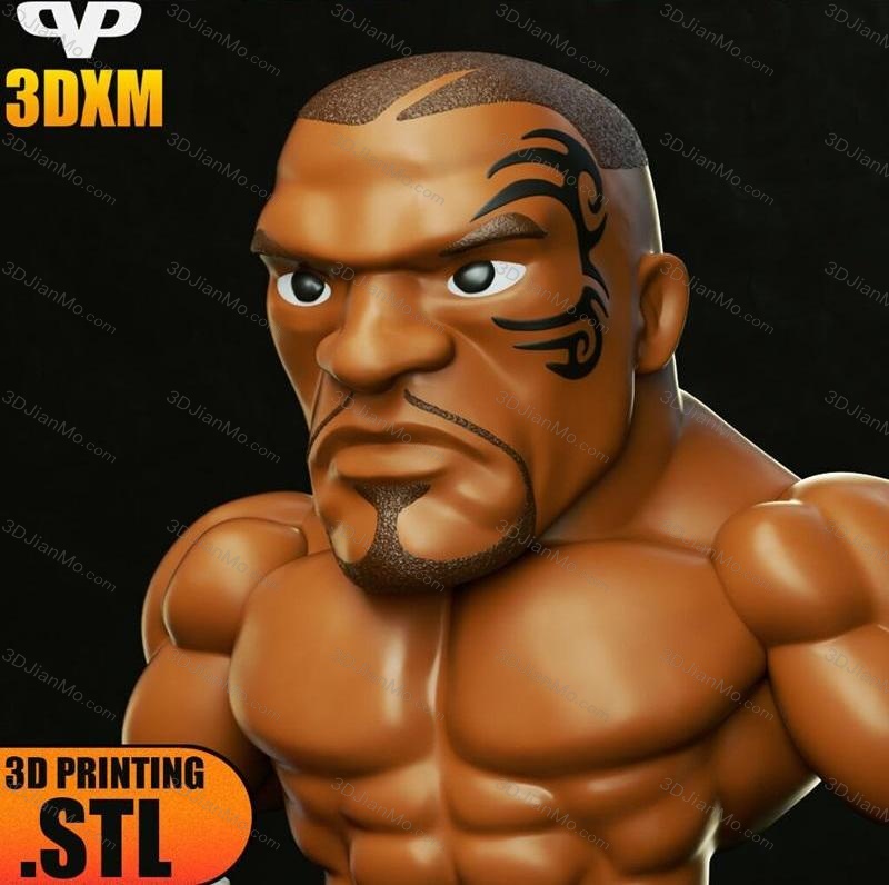 Chibi STL 迈克·泰森