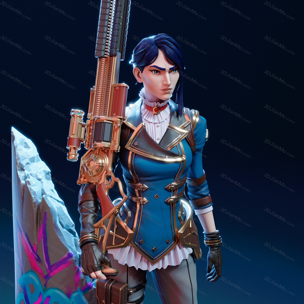 CA3D 英雄联盟 皮城女警凯特琳