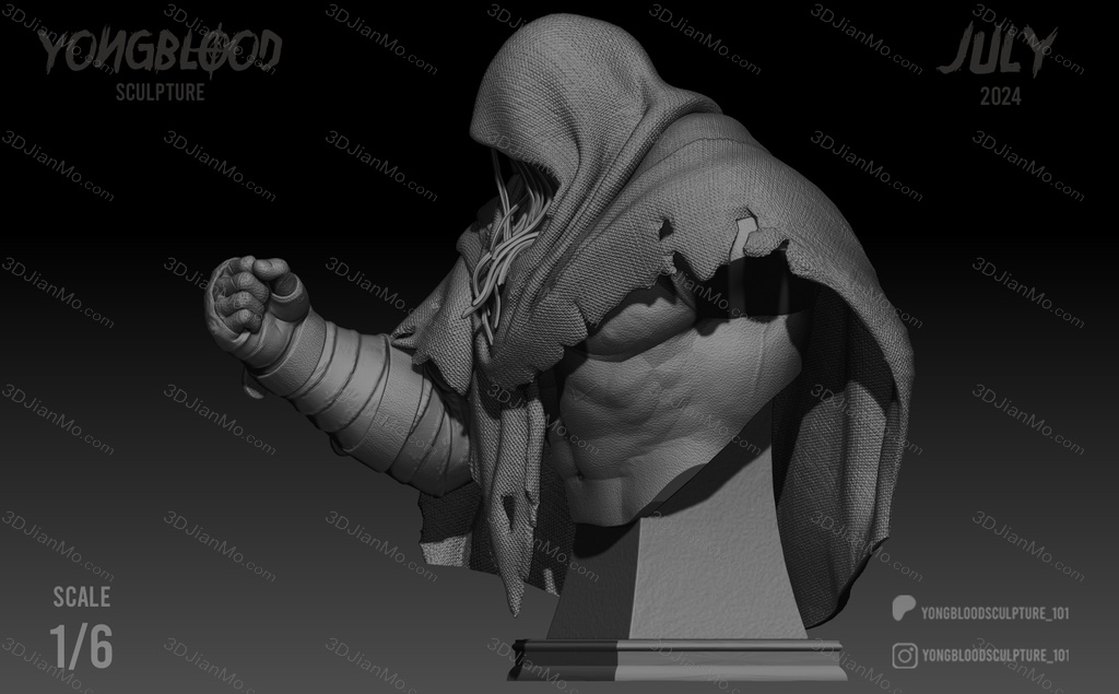 Yongblood Sculpture 街头霸王 将军拜森