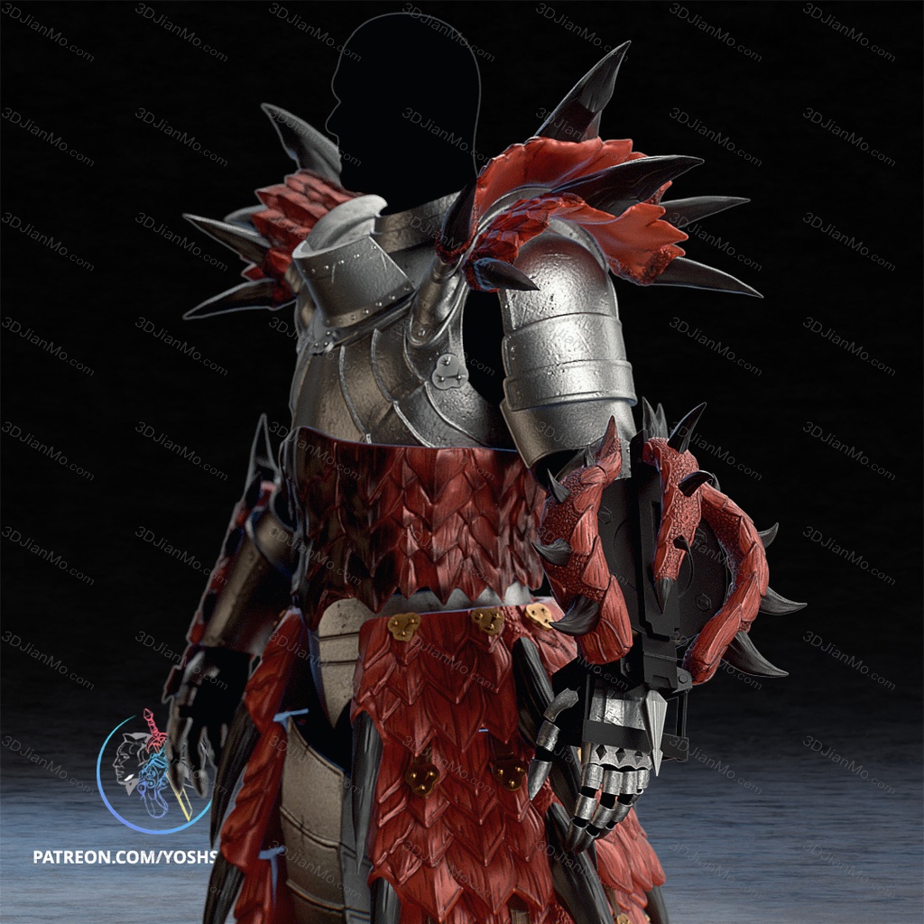 Yosh ‌怪物猎人 雄火龙的盔甲