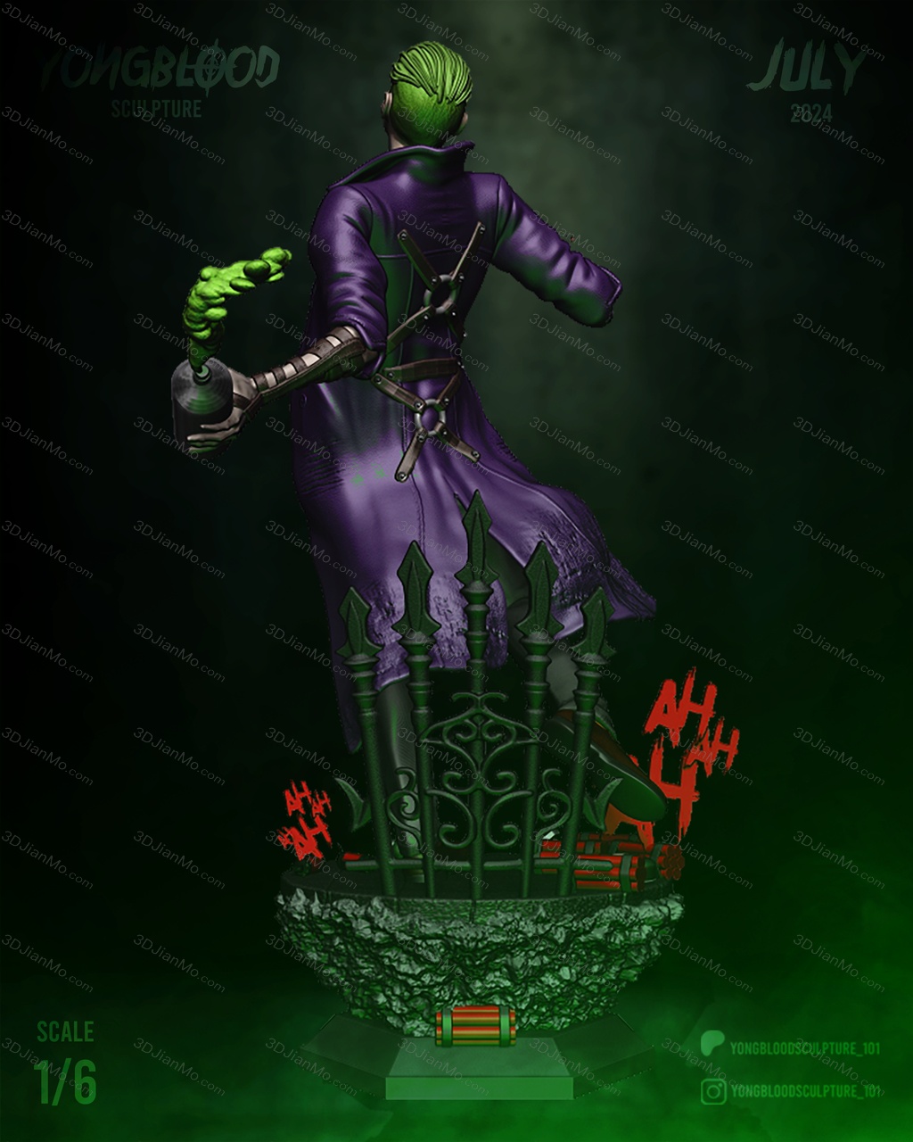Yongblood Sculpture DC漫画 小丑