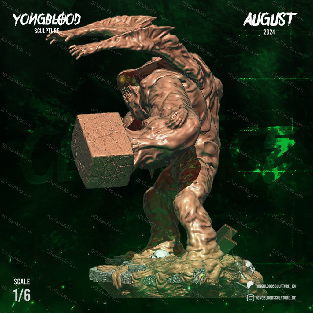 Yongblood Sculpture DC漫画 泥脸