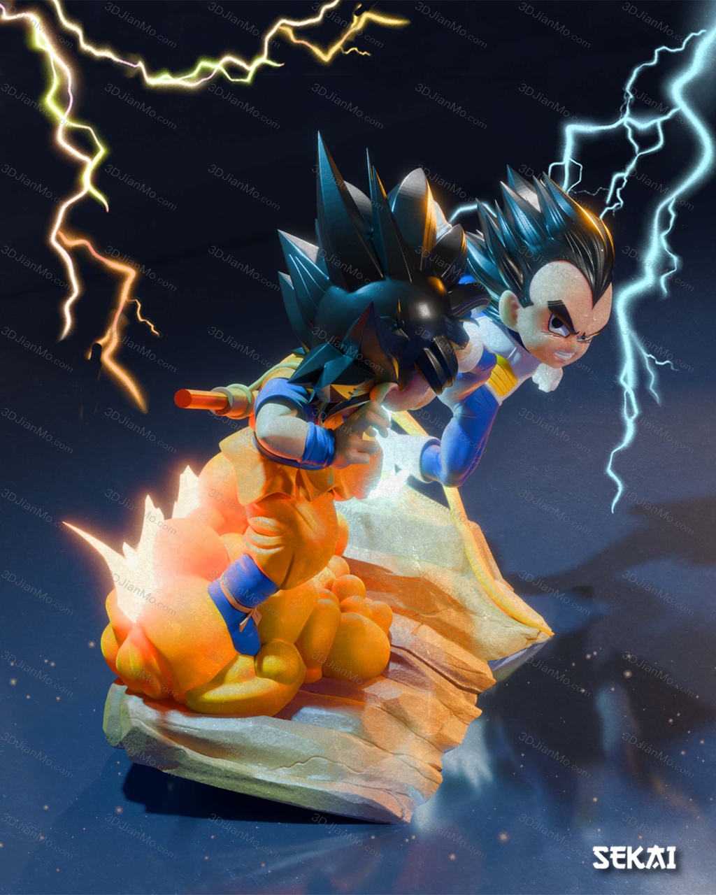 Sekai 龙珠 悟空对战贝吉塔