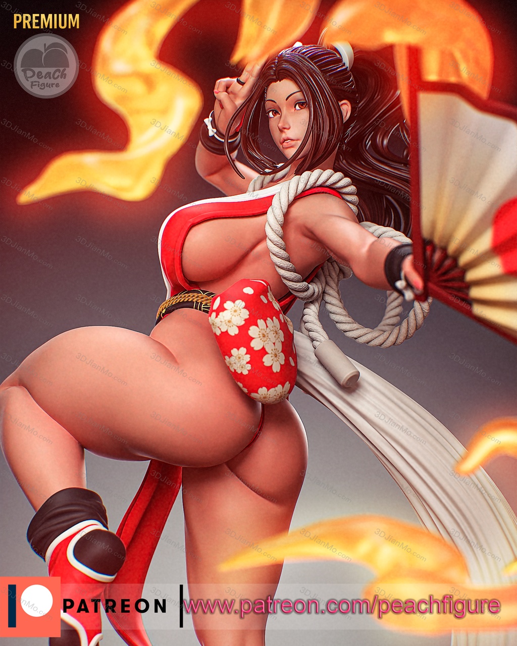 Peach Figure 拳皇 不知火舞
