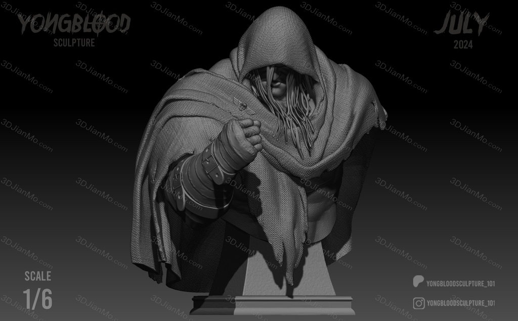 Yongblood Sculpture 街头霸王 将军拜森