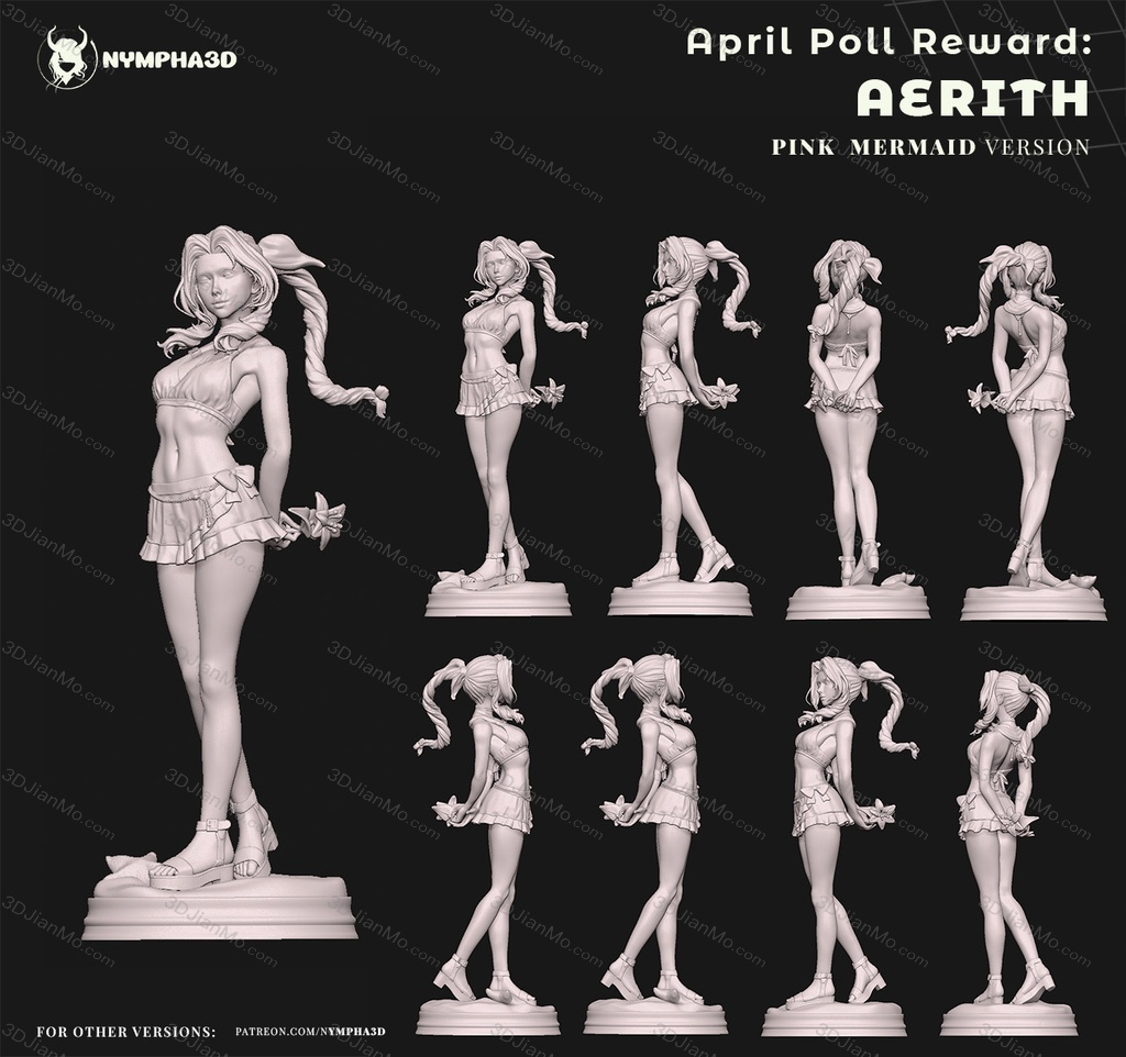 NYMPHA 3D 最终幻想 爱丽丝·盖恩斯巴勒和蒂法·洛克哈特