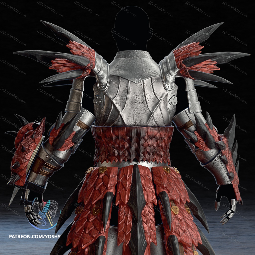 Yosh ‌怪物猎人 雄火龙的盔甲