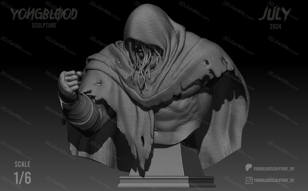 Yongblood Sculpture 街头霸王 将军拜森