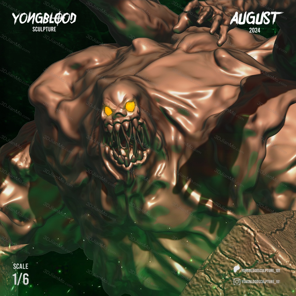 Yongblood Sculpture DC漫画 泥脸