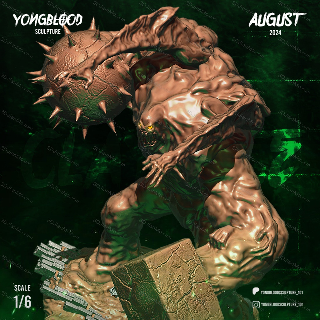 Yongblood Sculpture DC漫画 泥脸