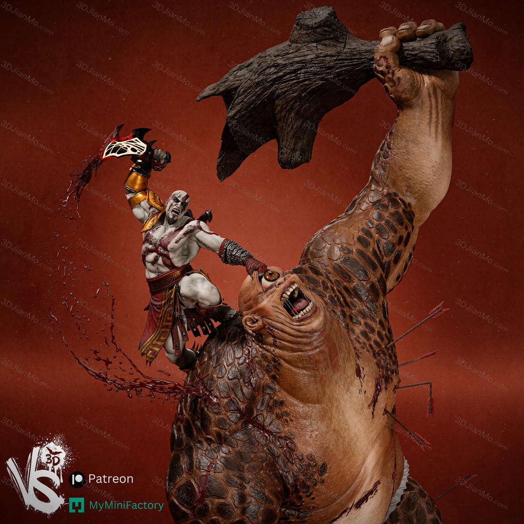 VS3D 诸神黄昏 奎托斯大战独眼巨人