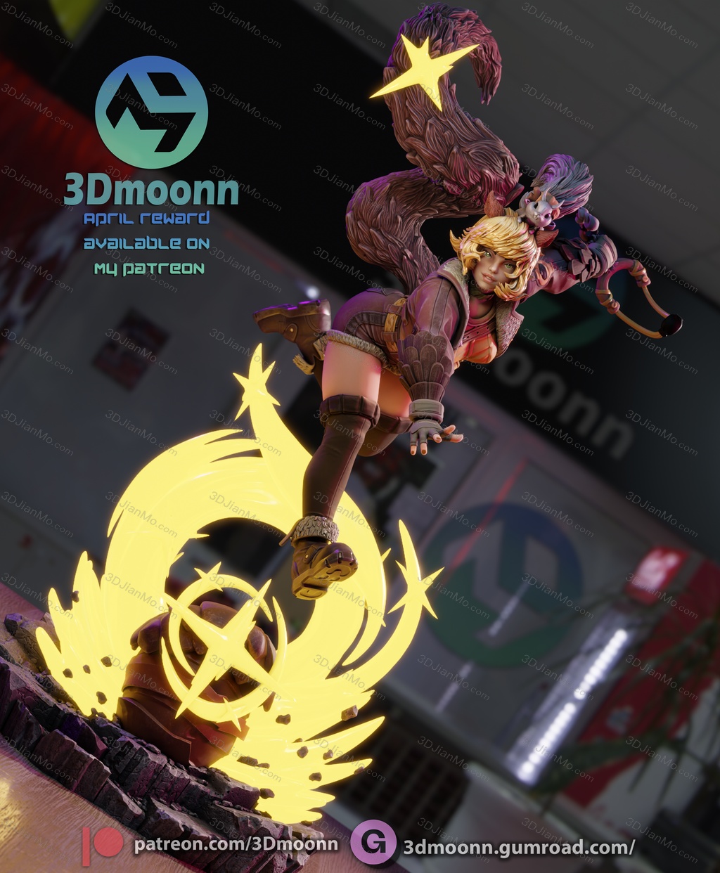 3Dmoonn 漫威 松鼠妹