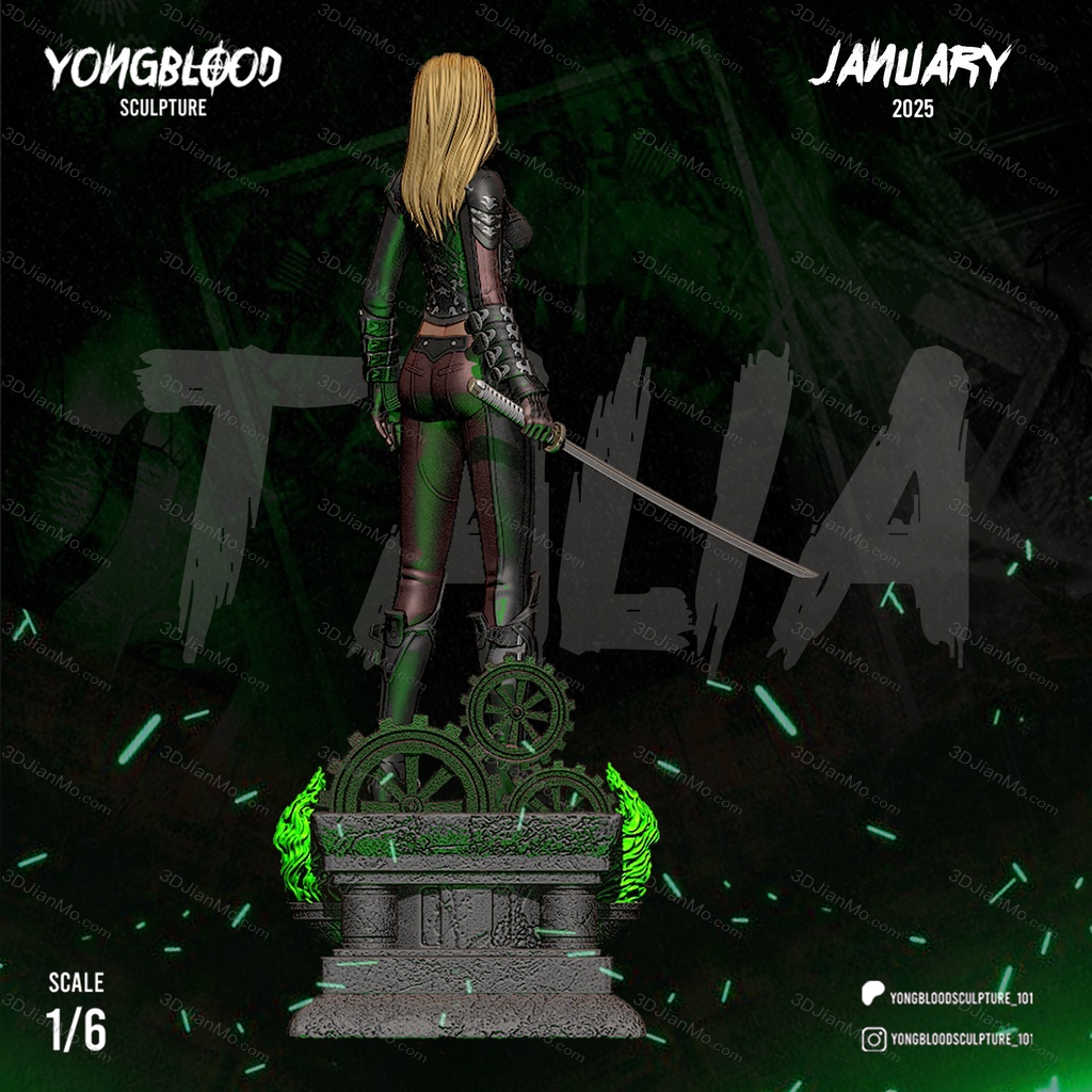 Yongblood Sculpture DC漫画 塔利亚·艾尔·古尔