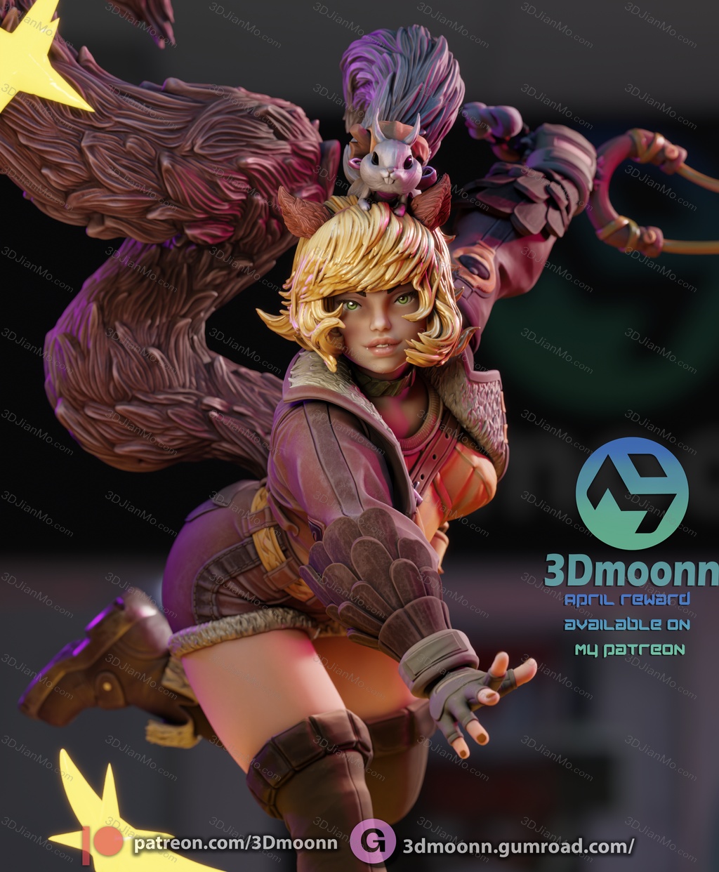 3Dmoonn 漫威 松鼠妹