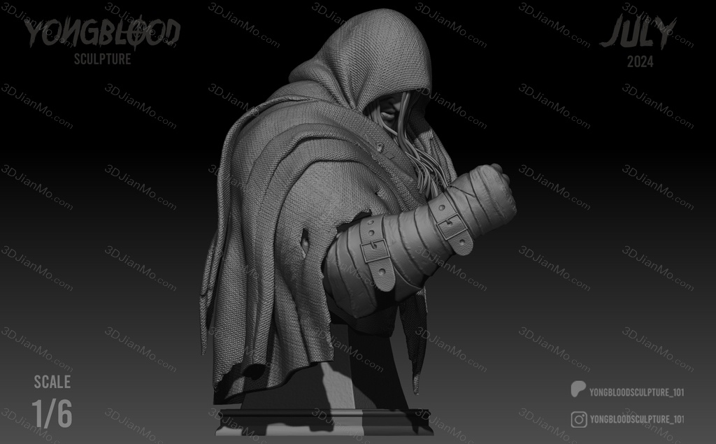 Yongblood Sculpture 街头霸王 将军拜森