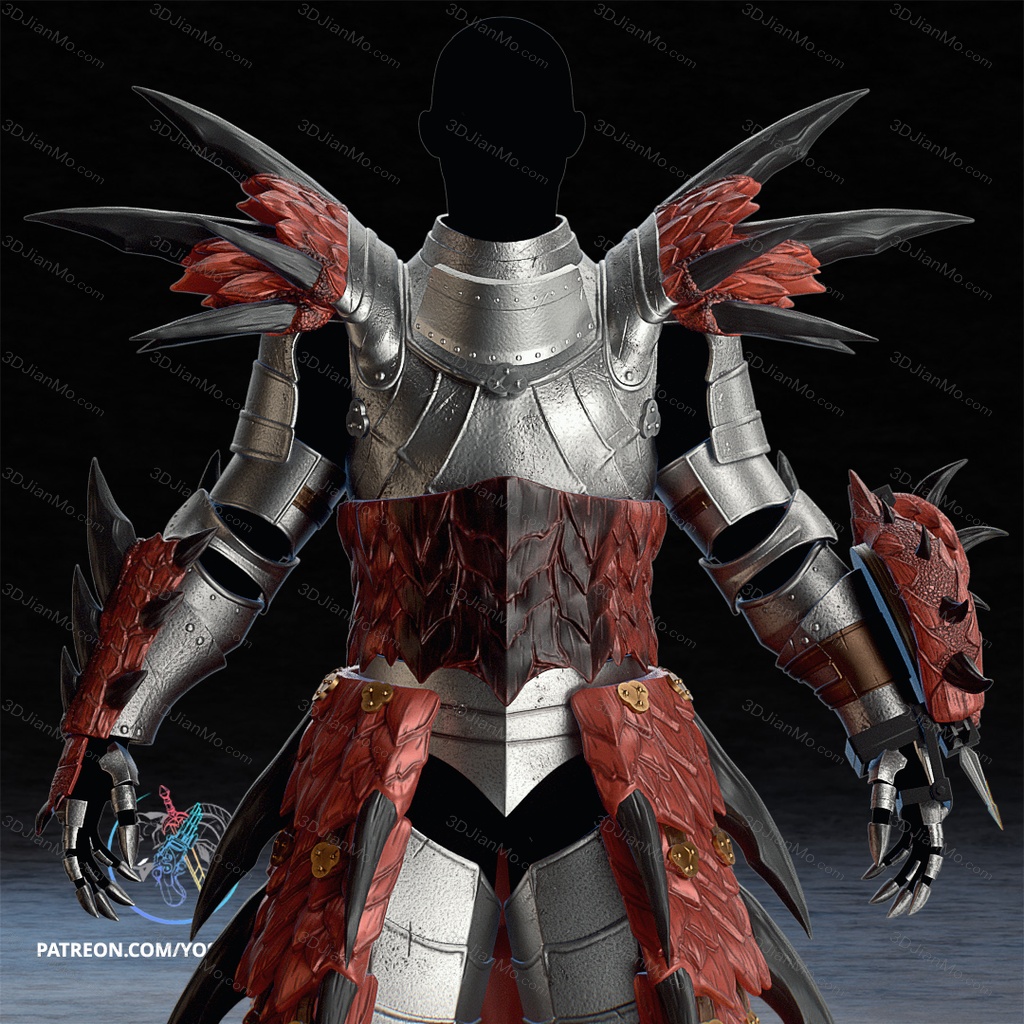 Yosh ‌怪物猎人 雄火龙的盔甲