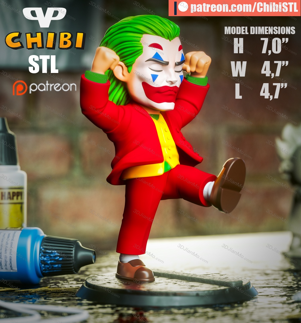 Chibi STL DC漫画 小丑