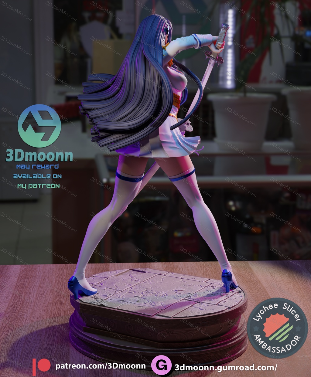 3Dmoonn 斩服少女 鬼龍院皐月