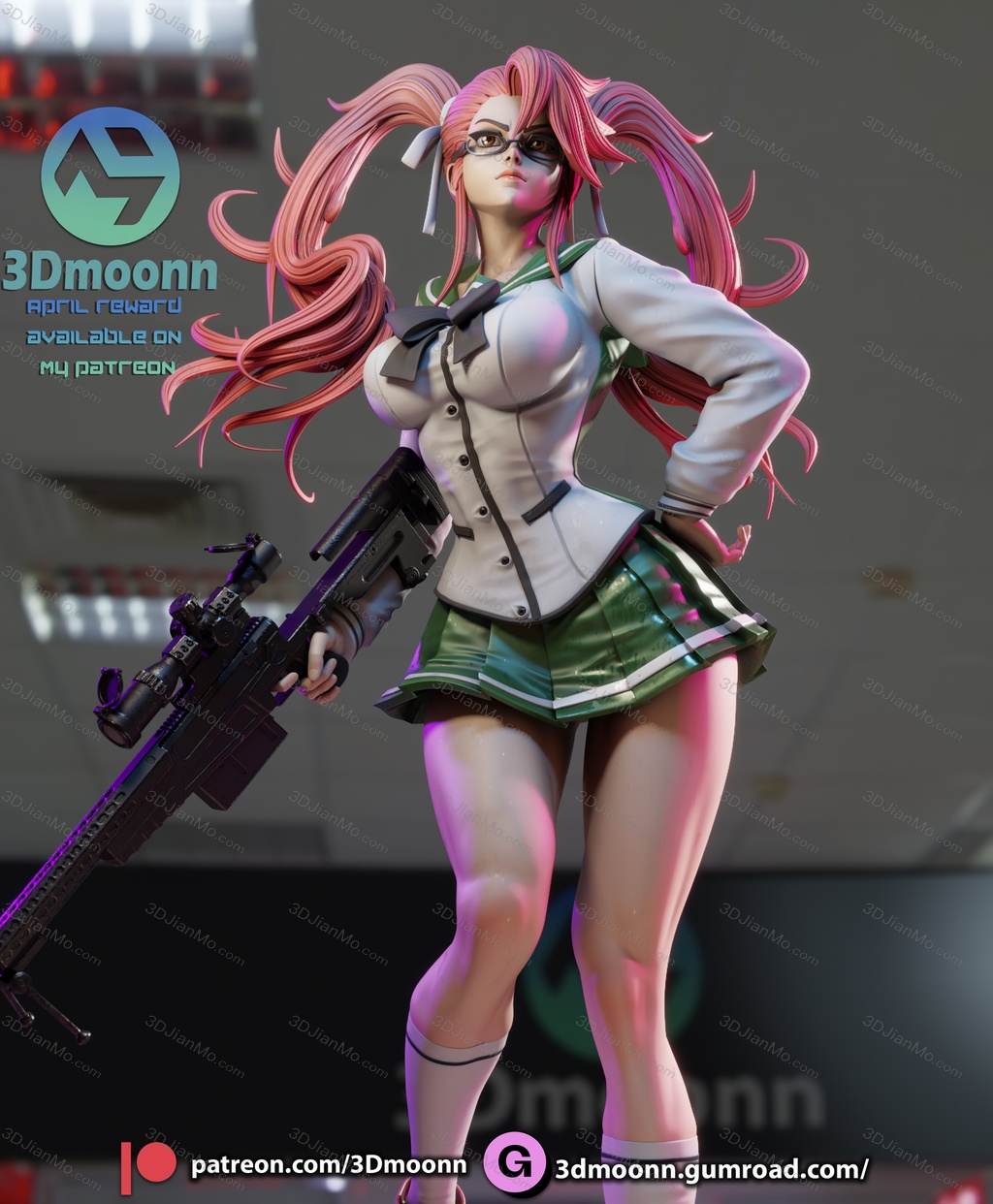 3Dmoonn 学园默示录 高城沙耶