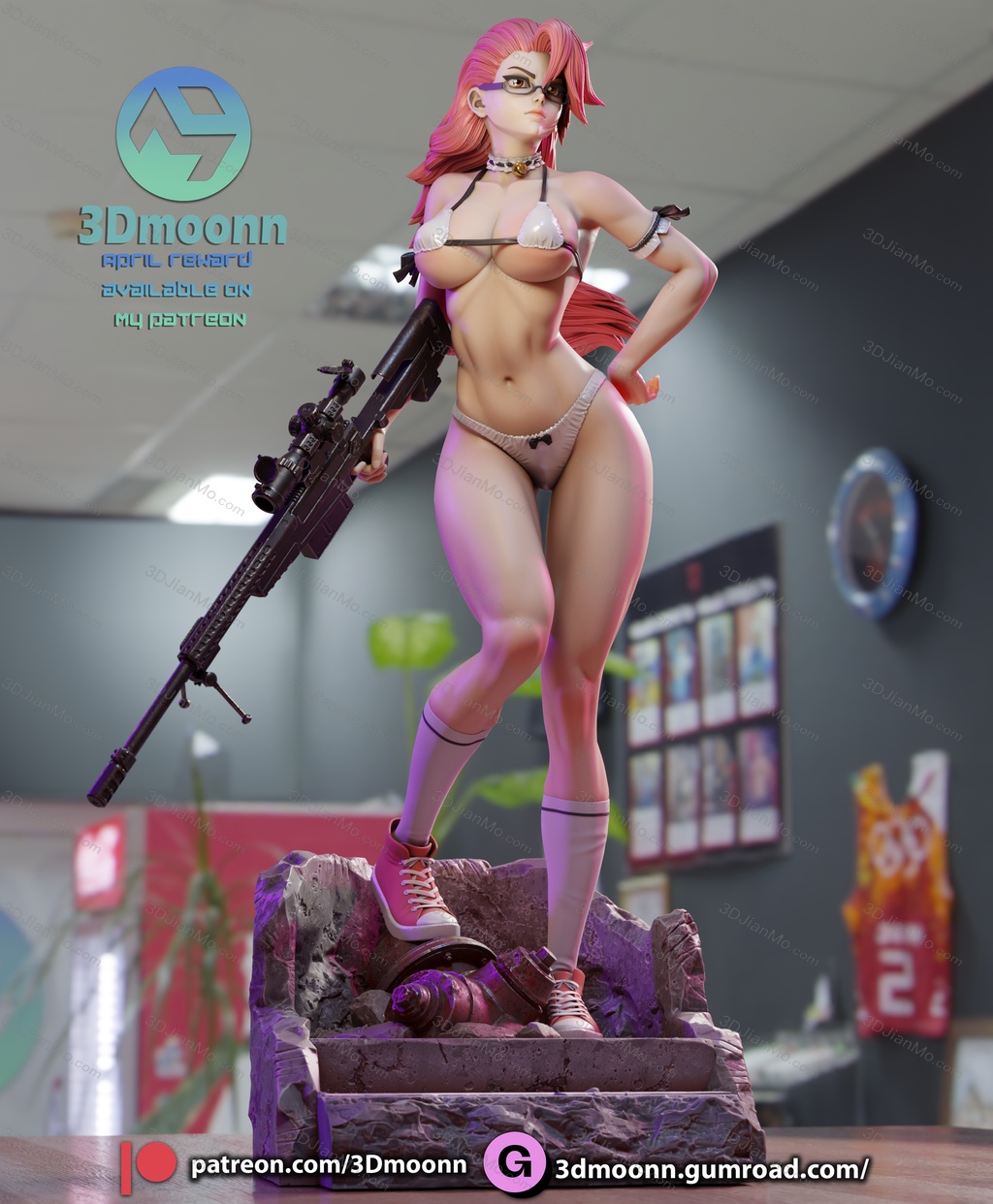 3Dmoonn 学园默示录 高城沙耶