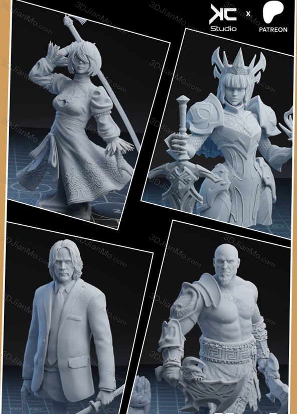 KcStudio 2025年3月半身像合集