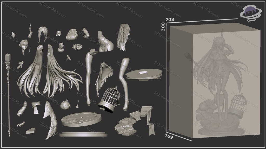Kuru Figure 虚拟偶像 纳瑞莎·雷文克罗夫特